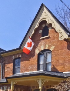 Cabbagetown HCD Canadian flag photo Wallace Immen 5233