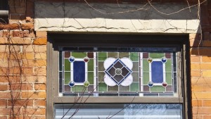 Cabbagetown HCD leaded glass transom photo by Wallace Immen 5275
